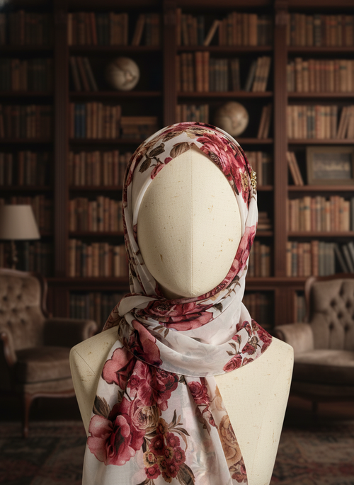 Crimson Rose Silk Chiffon